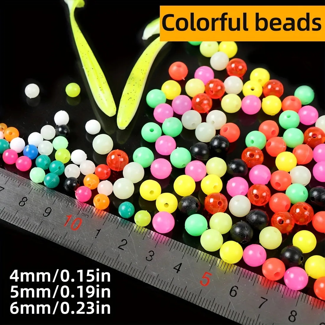 100 Luminous Beads for DIY Fishing Lures and More