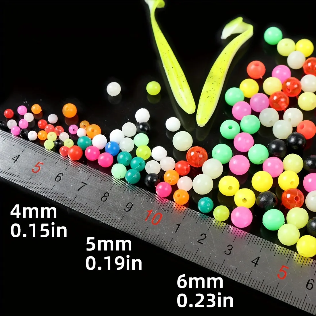 100 Luminous Beads for DIY Fishing Lures and More