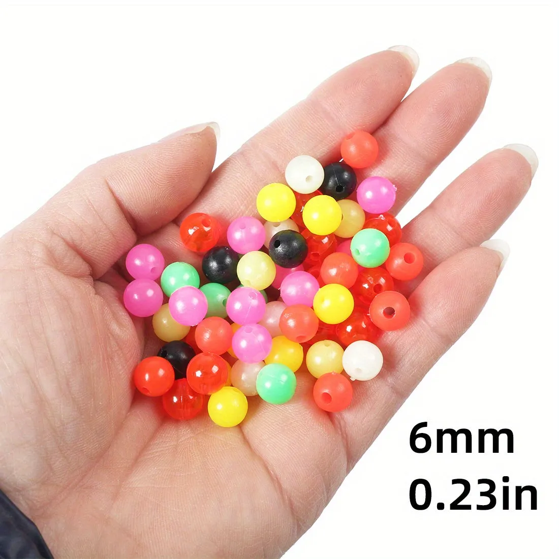 100 Luminous Beads for DIY Fishing Lures and More