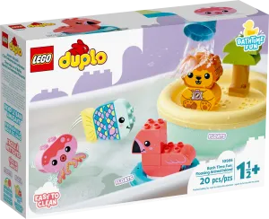 10966 Bath Time Fun: Floating Animal Island