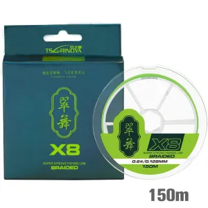 300M 150M 100M 8 Weaves PE Fishing Line H8 Ultra-long Casting 8 Strand Braided Smooth Multifilament Line 14-50LB