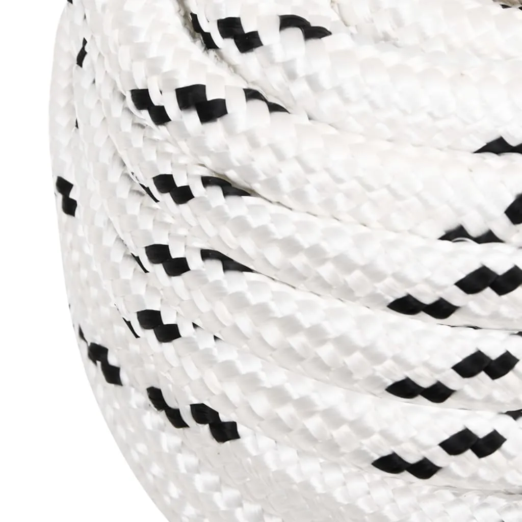 Braided Boat Rope White 20 mmx50 m Polyester