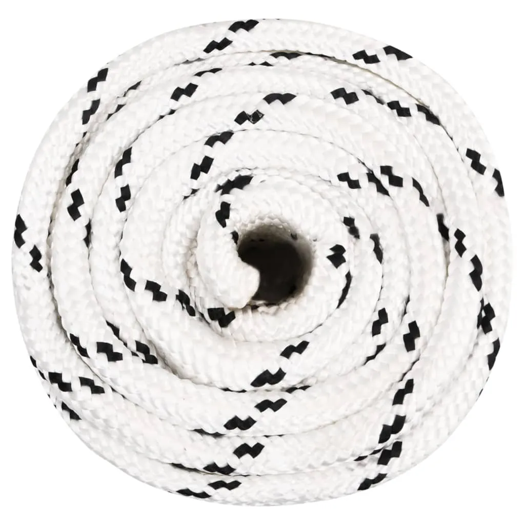 Braided Boat Rope White 20 mmx50 m Polyester