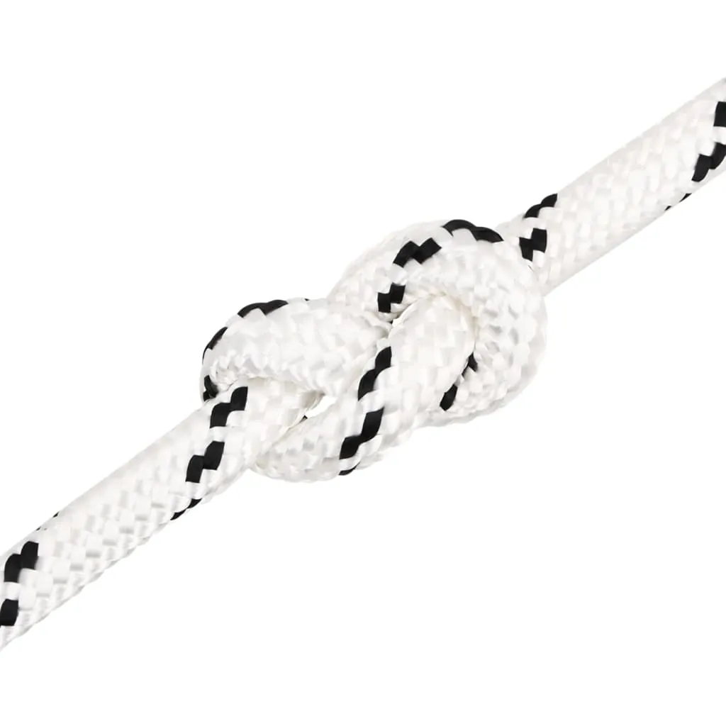 Braided Boat Rope White 20 mmx50 m Polyester