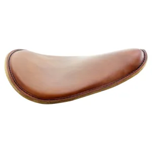 Brown Leather Thin High Back Solo Seat