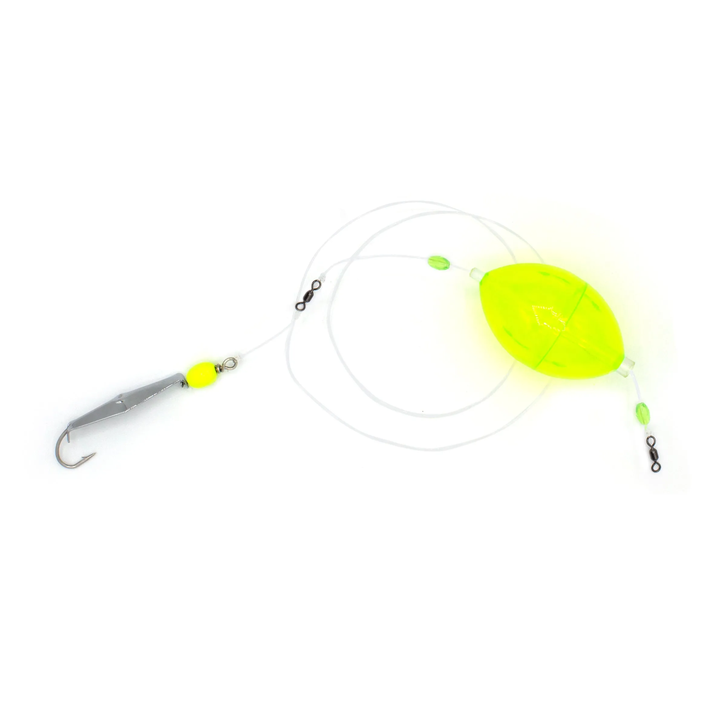 Bubble Buster Rig - Weighted Clarkspoon with Chartreuse Bubble Float