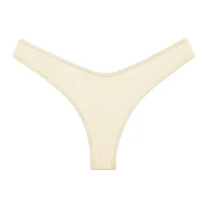 Cream Rib Lulu Bikini Bottom