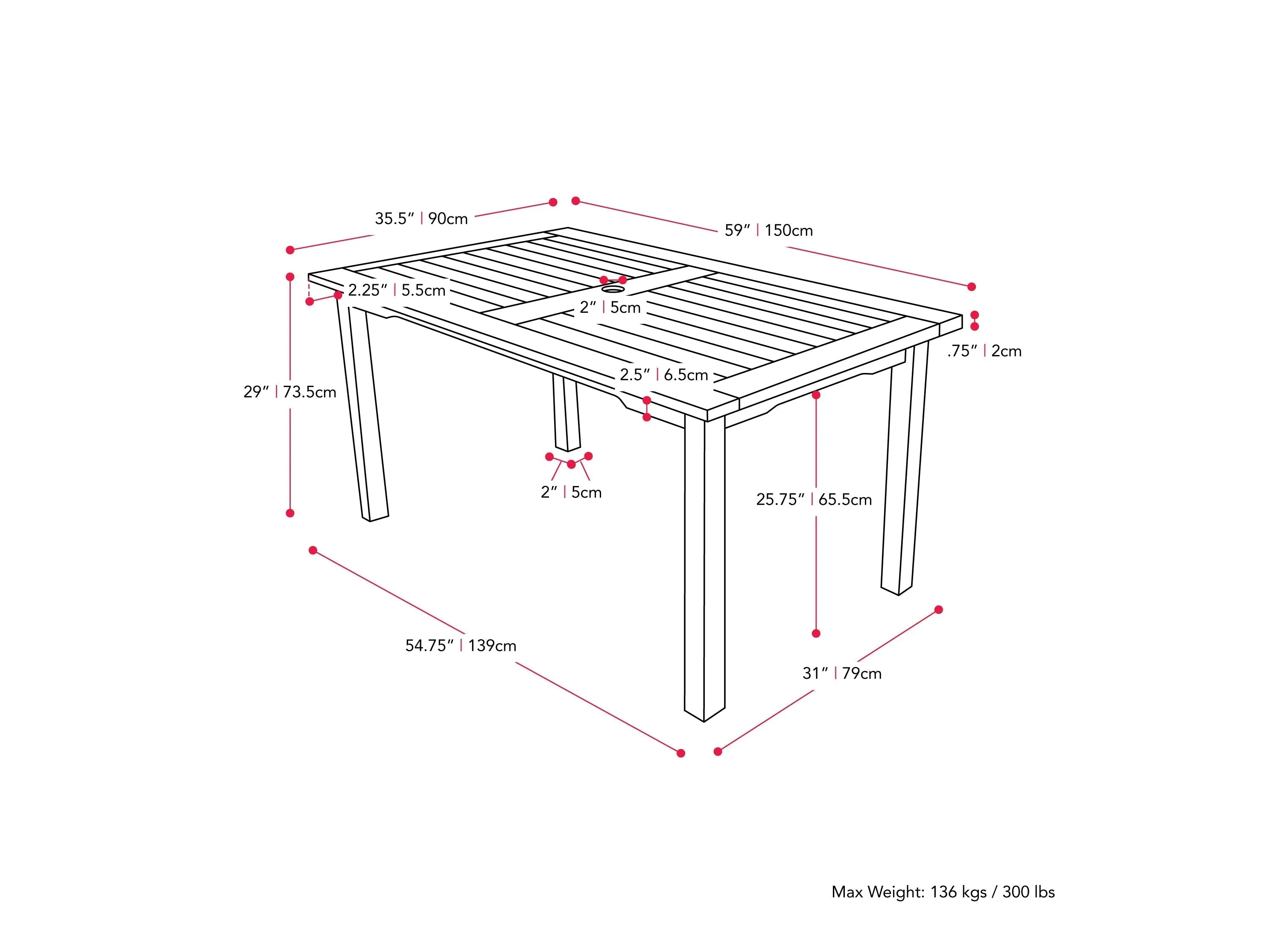 Dining Set, 5pc