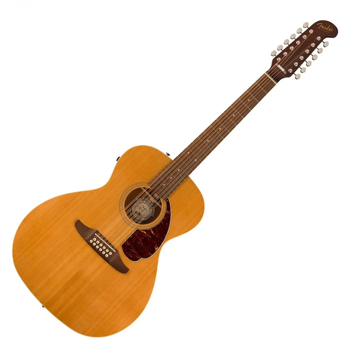 Fender Villager 12-String Electro Acoustic Guitar - Aged Natural with Gig Bag