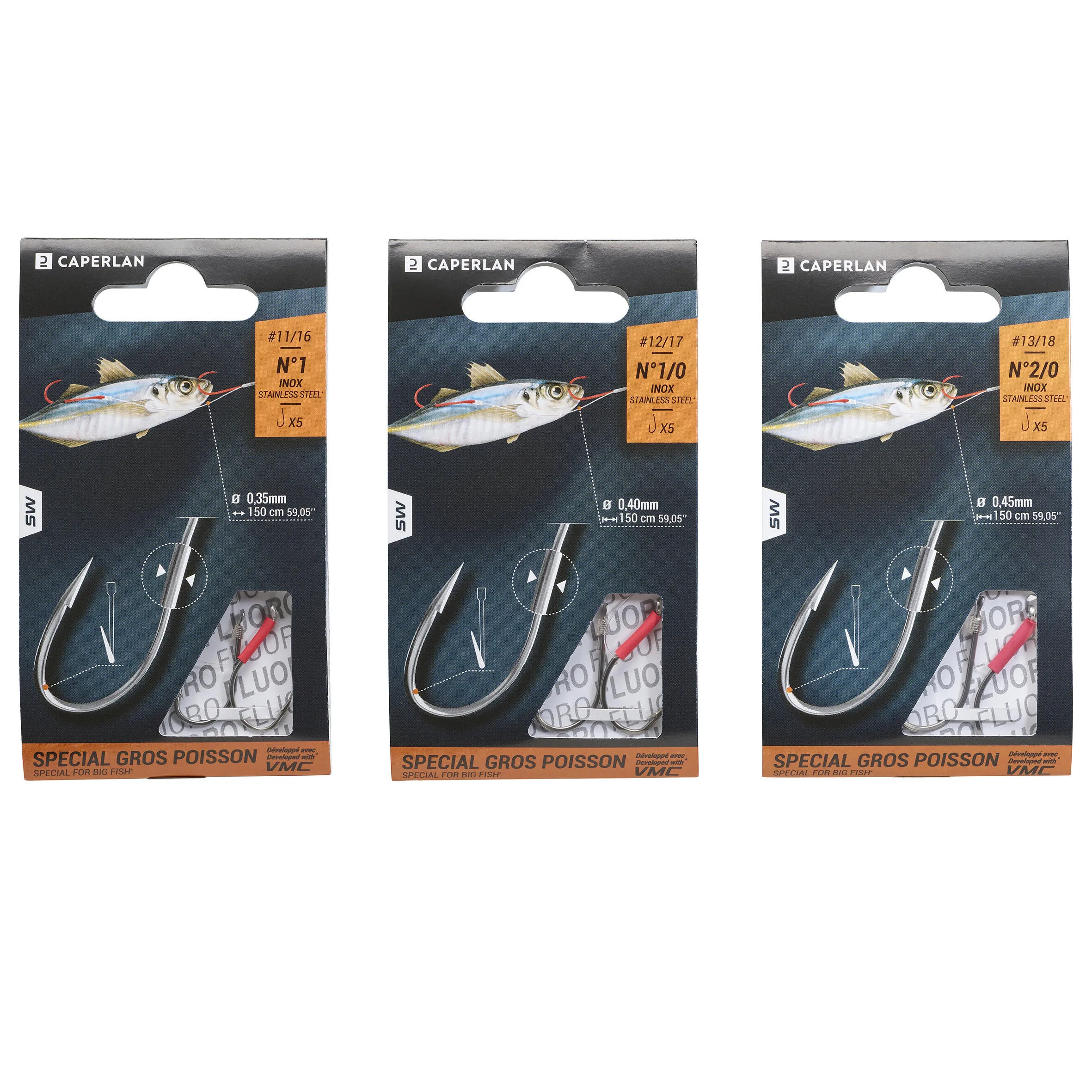 Fishing hook with eye Dorada 10 pcs. CAPERLAN