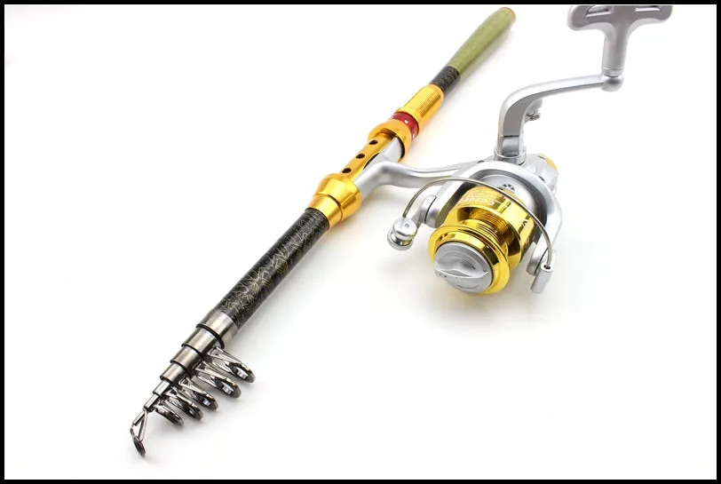 Fishing Rod Lures and Metal Reels Set