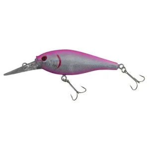 Flicker Shad Hard Bait - 2 1-4" Length, 10'-12' Swimming Depth, 2 Hooks, Hot Pink, Per 1