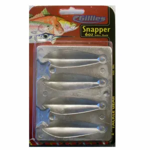 Gillies Sinker Mould Snapper 6oz