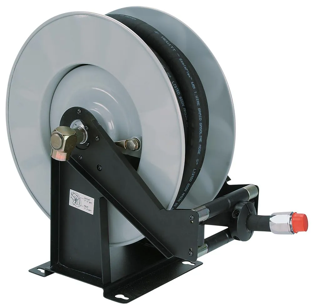 Hose Reel, Large Capacity, 1" Hose, Compact, w/o Hose EA