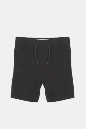 Infant Boys Black Shorts