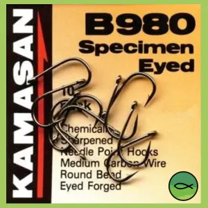 Kamasan Specimen 980 Barbed Hooks Size 12