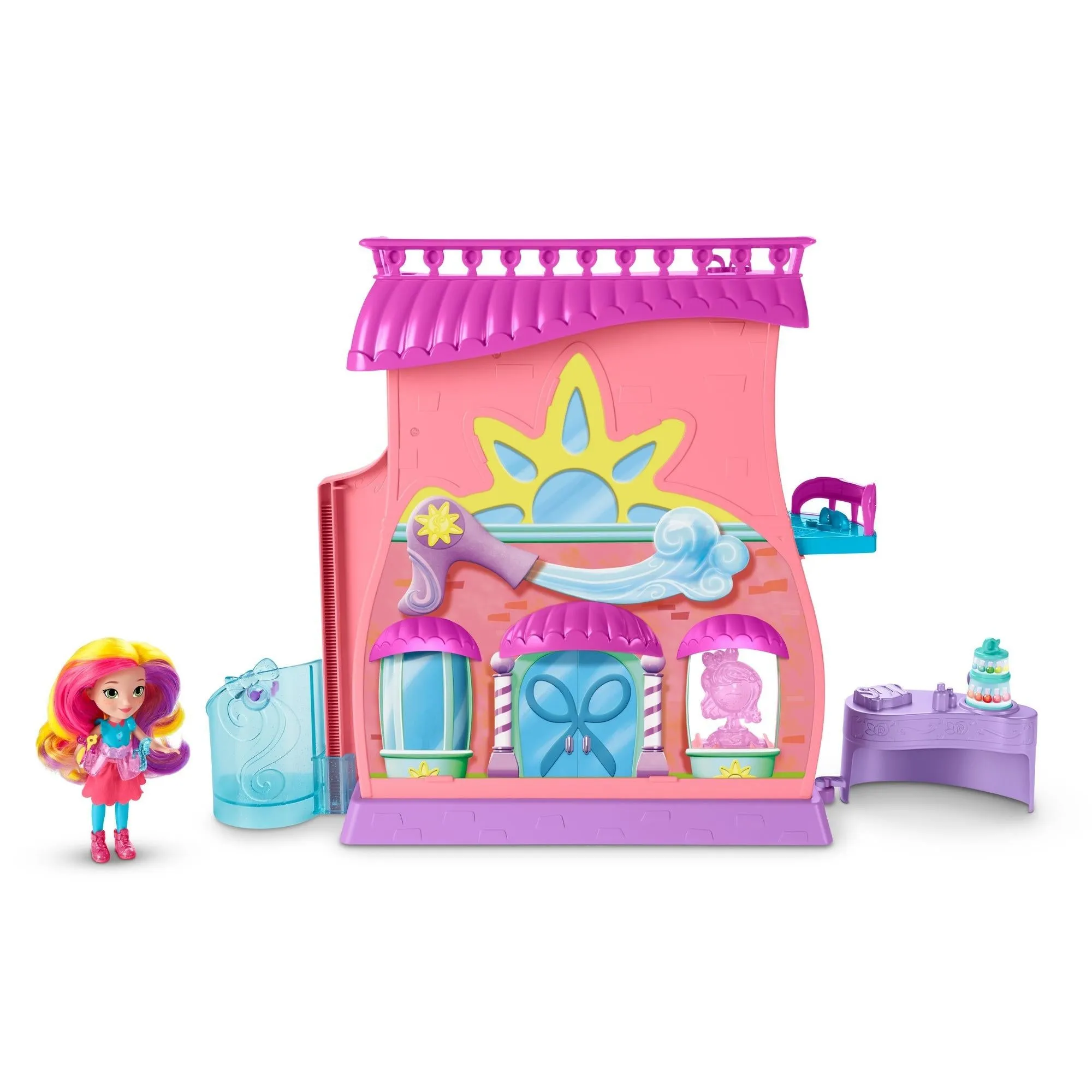 Nickelodeon Sunny Day's Fan-tastic Salon Playset, Doll, & Styling Tools