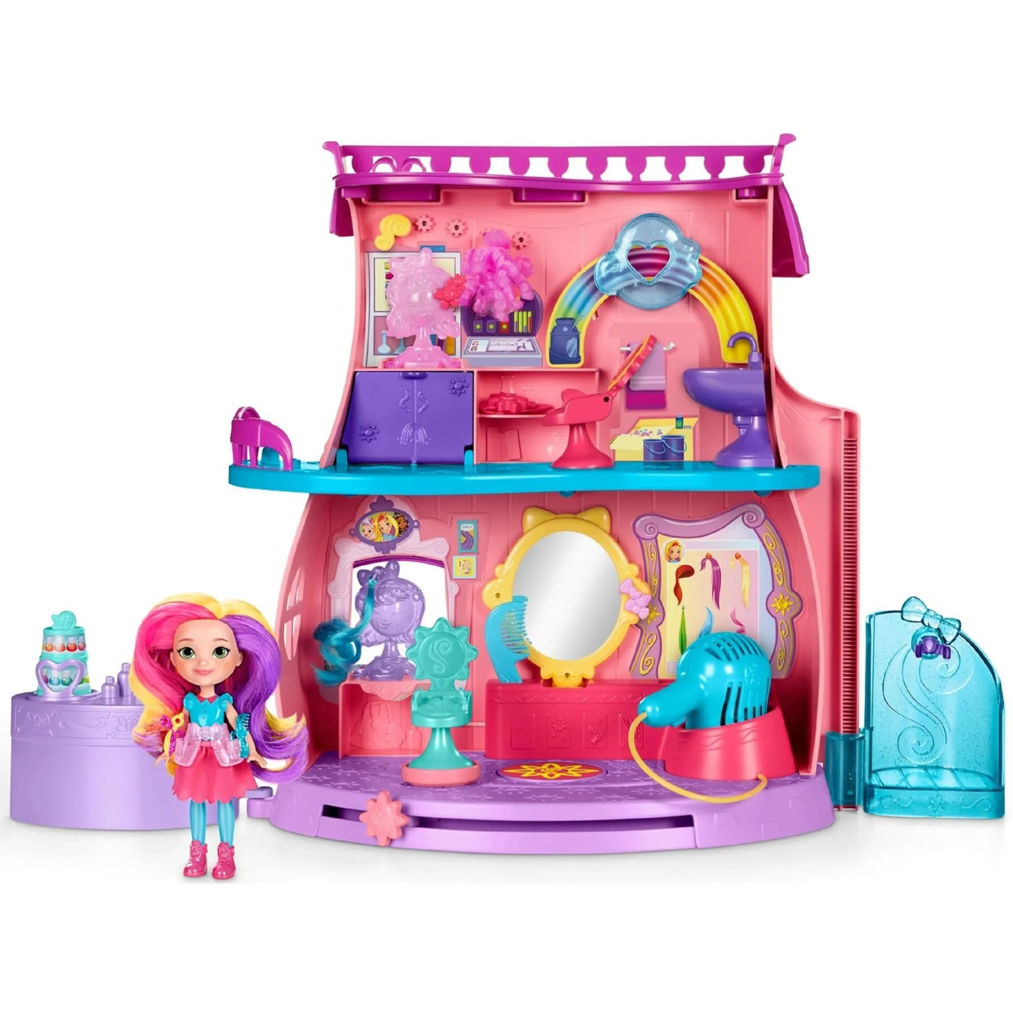 Nickelodeon Sunny Day's Fan-tastic Salon Playset, Doll, & Styling Tools