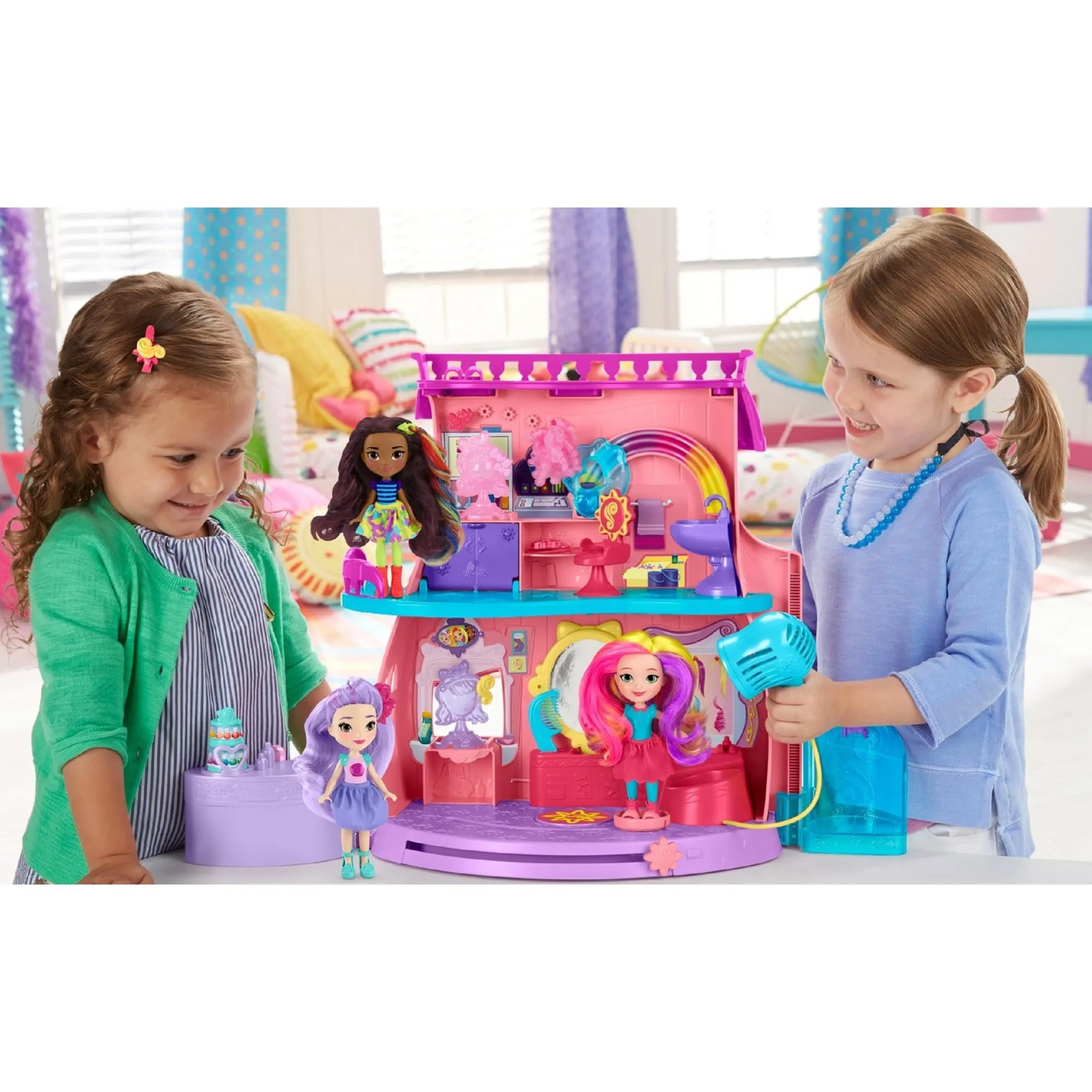 Nickelodeon Sunny Day's Fan-tastic Salon Playset, Doll, & Styling Tools