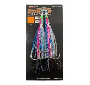 Ocean's Legacy Tako Bait Twin Assist Hooks Blue/Pink/Silver Glow