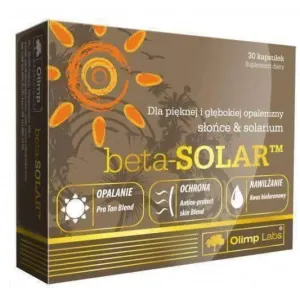 OLIMP Beta-Solar x 30 capsules a faster way to achieve the desired dark skin tone