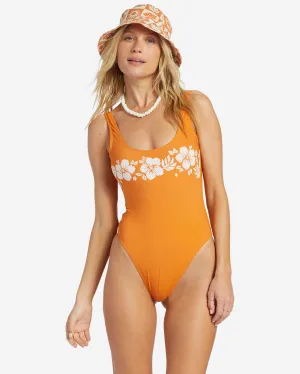 On Island Time One-Piece Swimsuit - Dried Mango