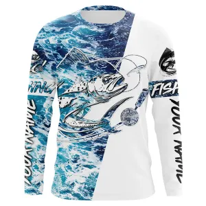 Personalized Mahi Mahi 3D Long Sleeve Fishing Shirts, Mahi Mahi Saltwater Fishing Shirts