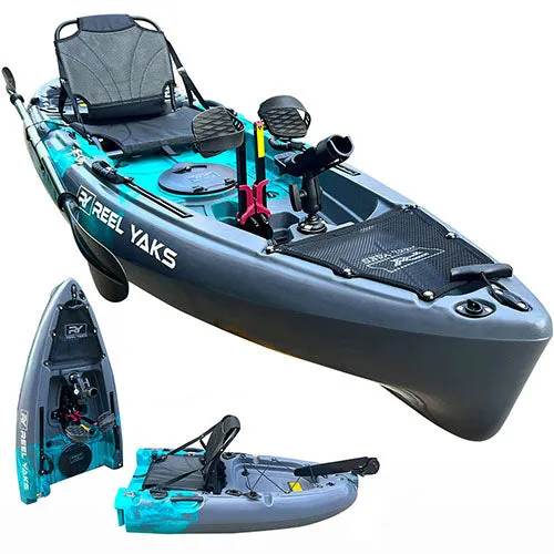 ReelYaks Raptor 9.5ft Modular Pedal Fishing Kayak