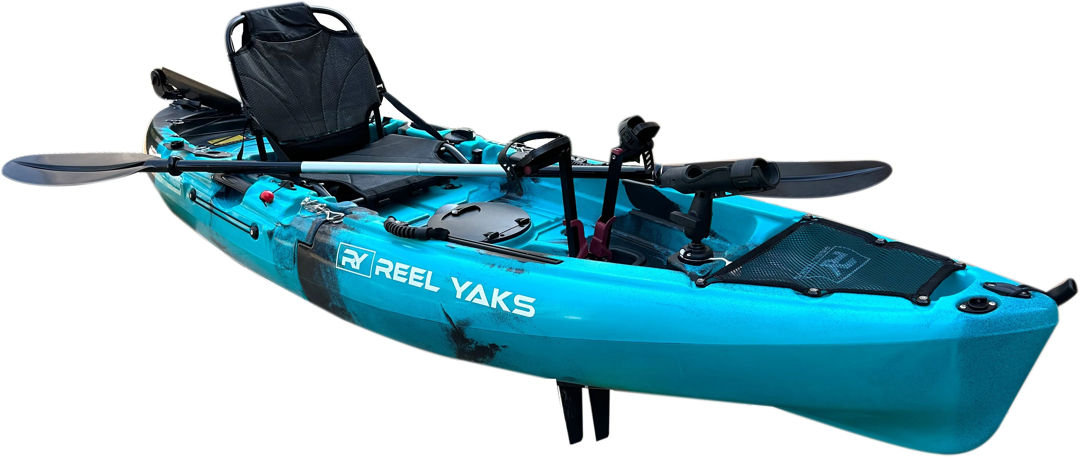 ReelYaks Raptor 9.5ft Modular Pedal Fishing Kayak