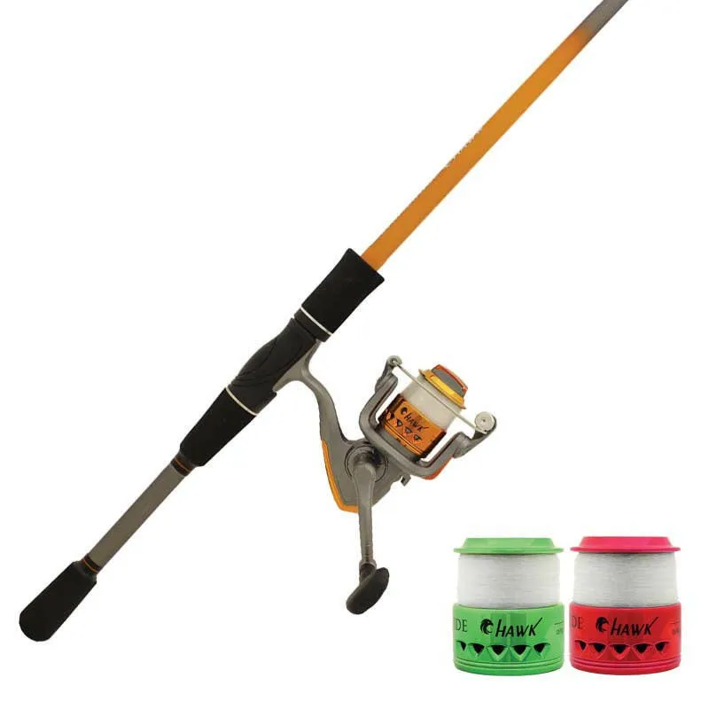 Streamside Hawk Red Rod/Reel Combo, Medium 6'6"