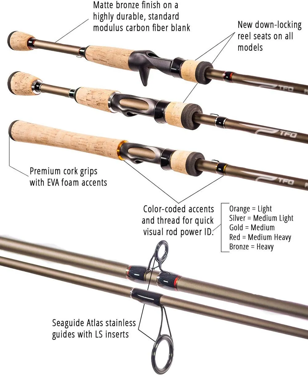 Temple Fork Outfitters Professional Baitcasting Rods