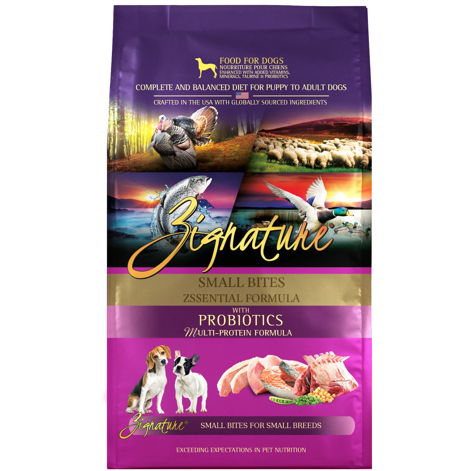 Zignature Dog Zssential Formula Small Bites 12.5lb